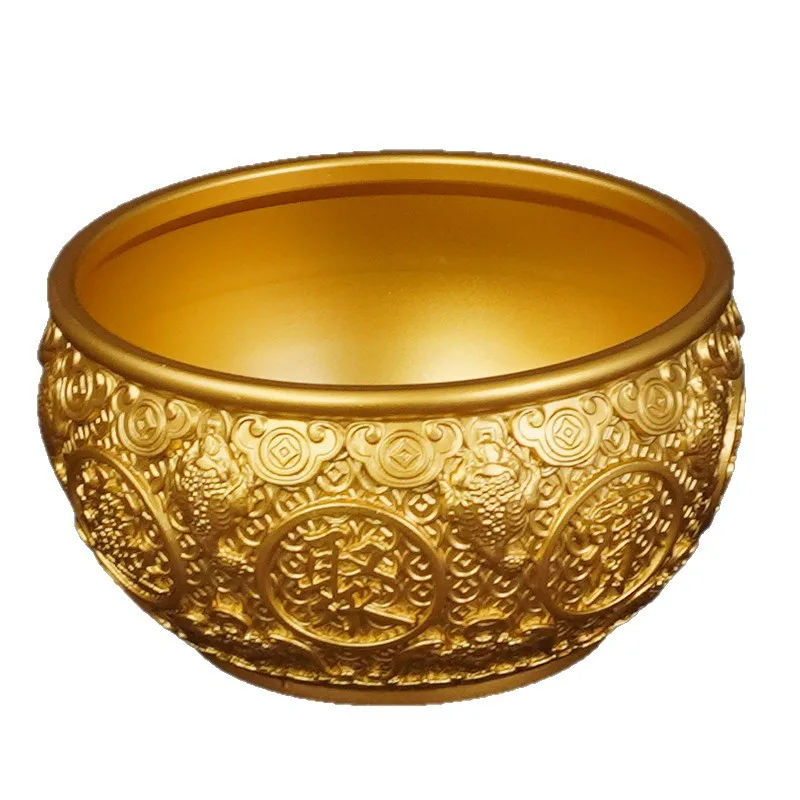 

Golden toad cornucopia wealth gathers brass cylinder ornaments desktop home business