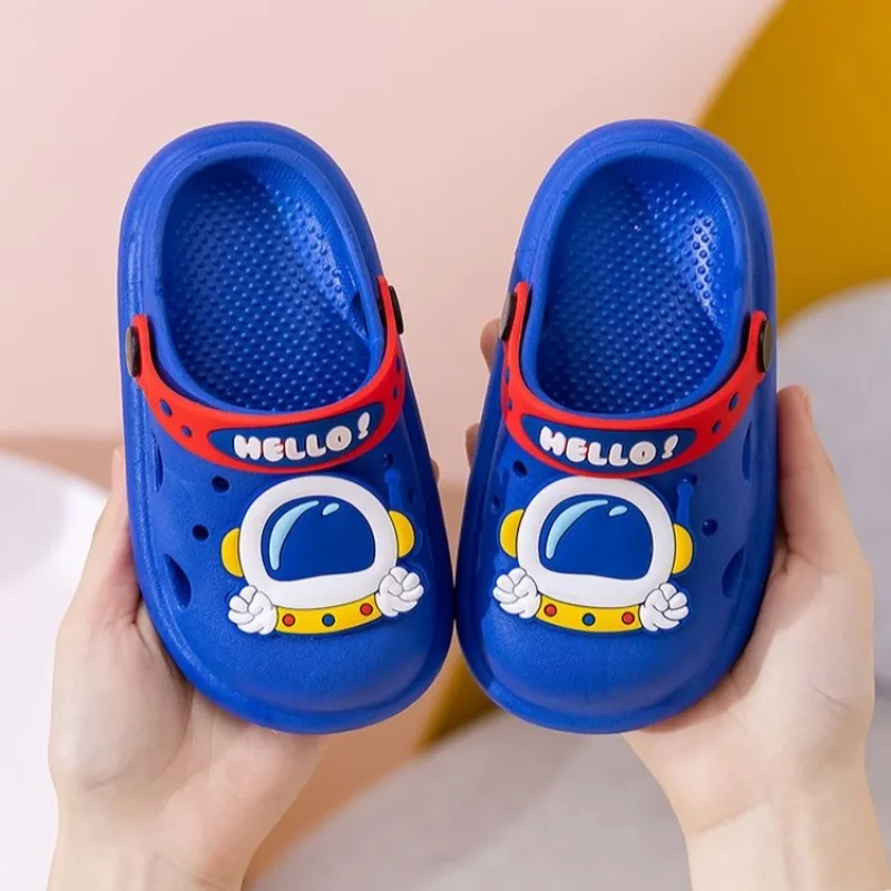 

Non Slip Soft Sole Astronaut Kids' Clog Sandals Cartoon Closed Toe Summer Slippers for Toddler Kids