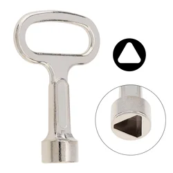 Multi-function Small Zinc Alloy Plumber Key Wrench Triangle Port for Electric Control Cabinet / Tap Water Valve / Elevator Door