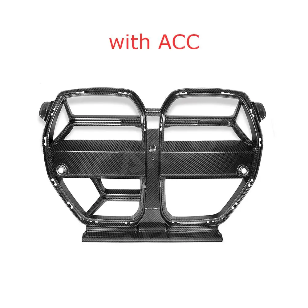 Dry Carbon Fiber Front Bumper BMW Grille Front Racing Grille Trim Cover For BMW 2021+ M3 G80 M4 G82 G83 Car Tuning Part FRP Trim