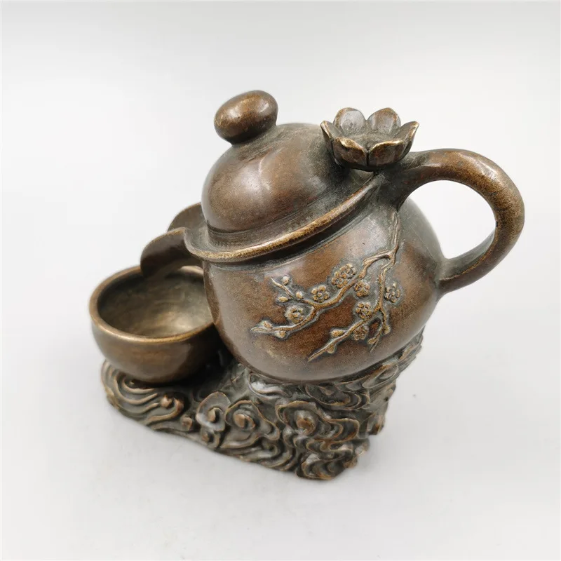 

Brass Plum Blossom Pot-Shaped Channel Backflow Agarwood Incense Coil Burner Home