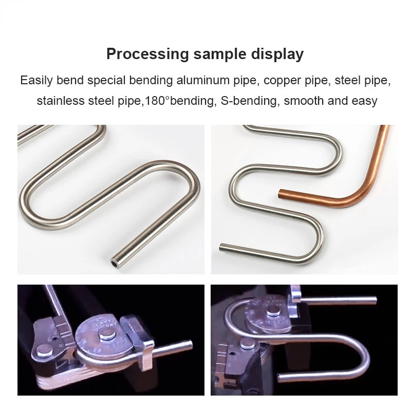 Ручной гибочный станок для труб три в одном, гибочный станок для металла, метрический, 180 градусов, 6/8 мм/10 мм/12 мм/14 мм/16 мм, гибочный станок для труб, ручной инструмент