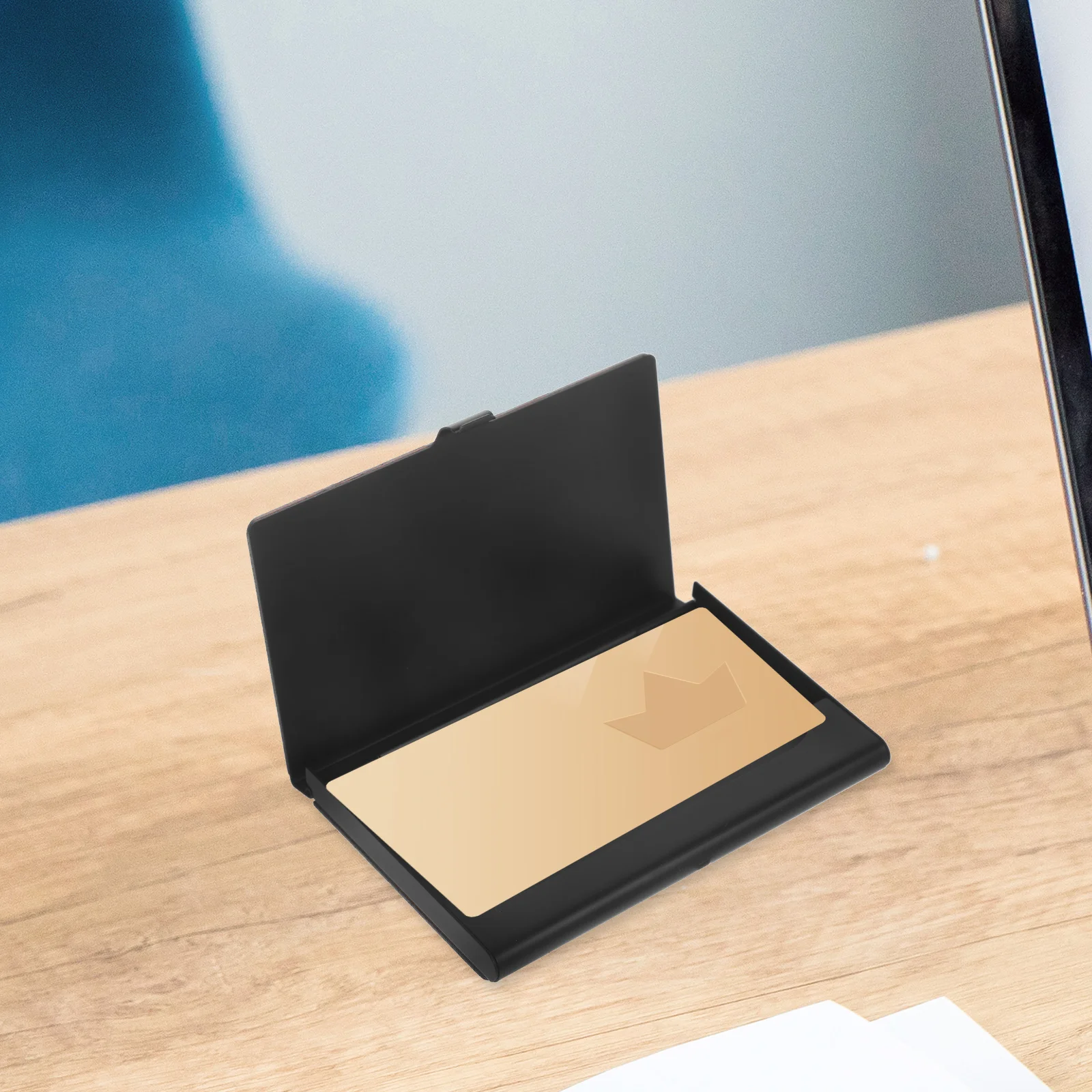 

Multi-Function Card Box for Office Stylish and Convenient Business Card Holder Organizer Visiting Cards Holder