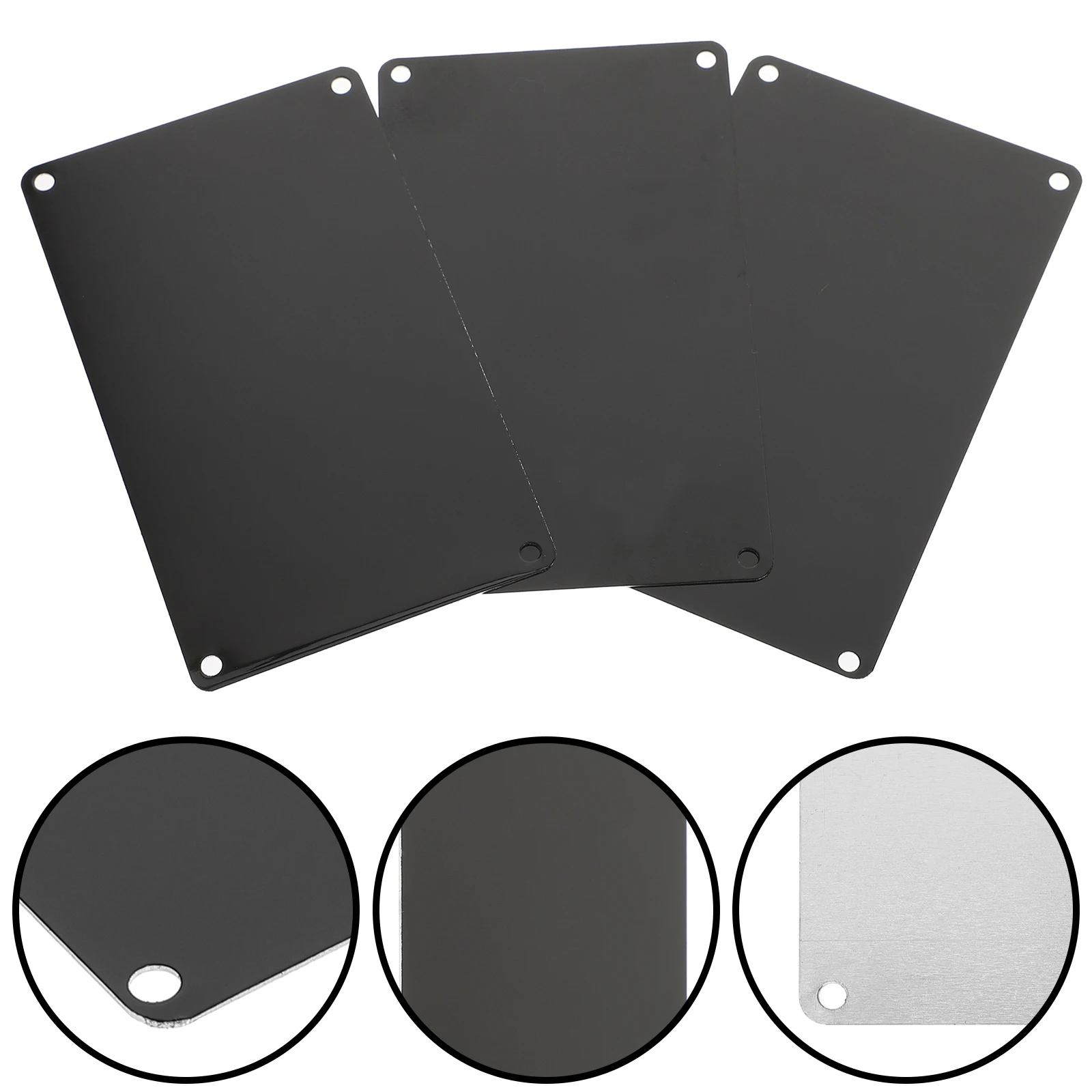 

10pcs 10 Pieces Engraved Aluminum Blank Name Plates 100x60mm Black Oxidized DIY Sign Customizable Door Photo Gifts