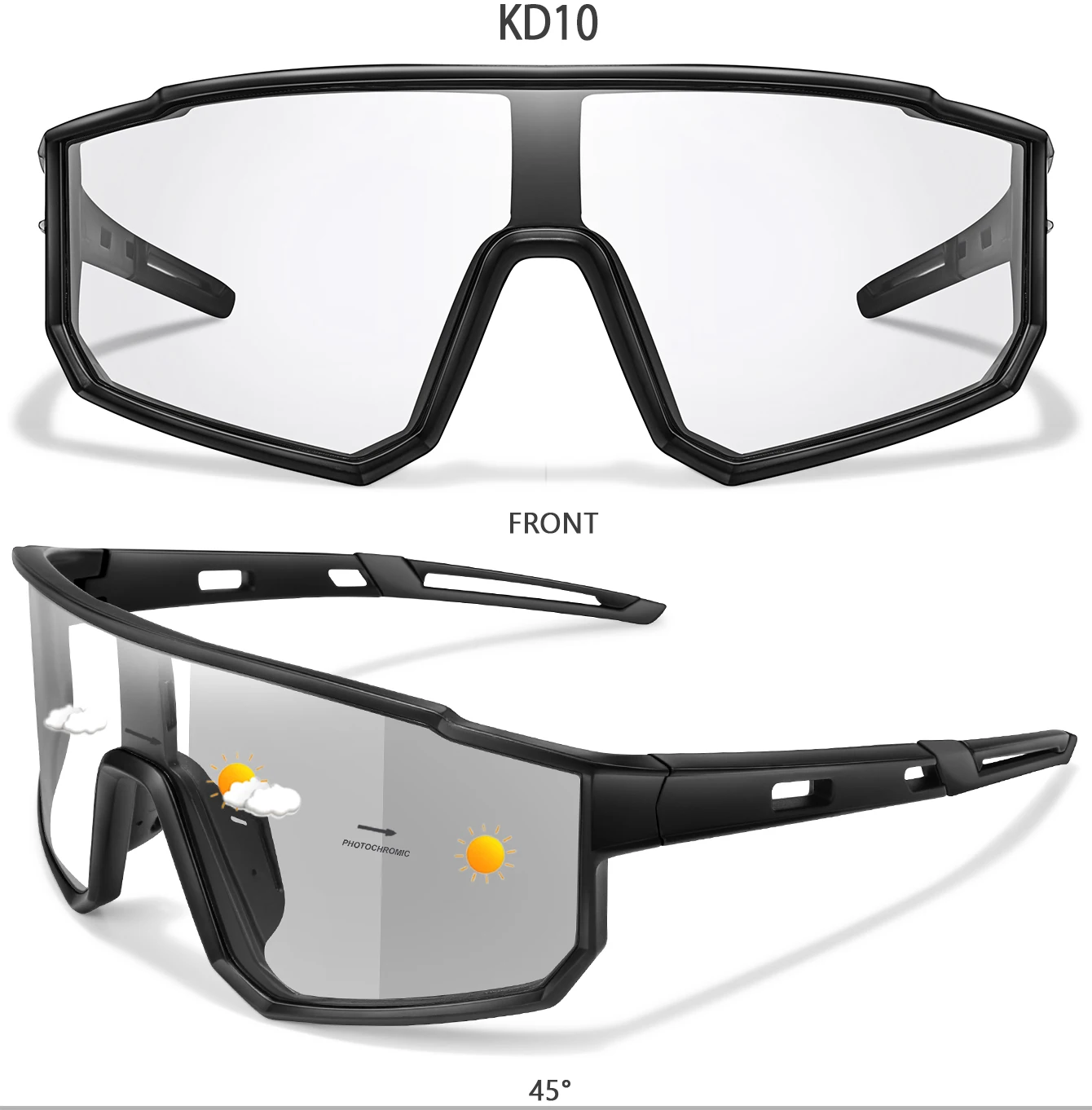 Photochrome Sonnenbrille Neue Stil Marke Männer Frauen Komfortable Winddicht Radfahren Gläser für Fahrrad MTB Fahrrad Laufen Angeln – Detail 6