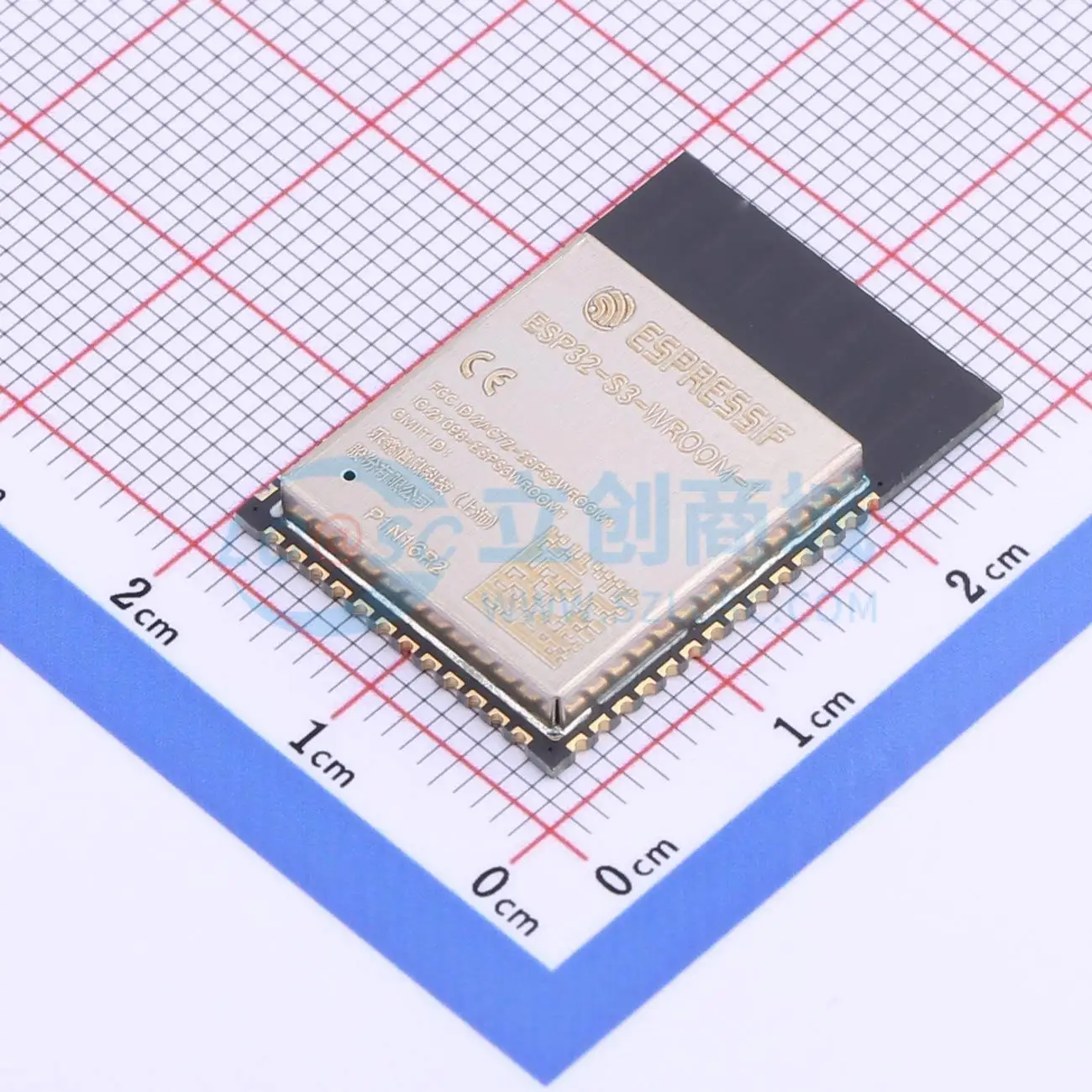 3pcs ESP32-S3-WROOM-1-N16R2 SMD 25.5x18mm ESP32-S3 Bluetooth5.0 WiFi Wireless IoT Smart Home Module
