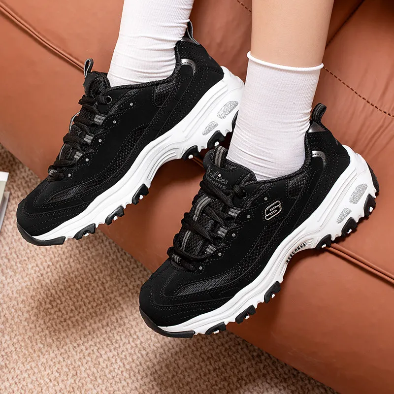 Skechers Women's Shoes Original Lightweight Fashionable Wear-Resistant Non-Slip New Fitness Training Outdoor Sports Casual Shoes 11930-Blk-1