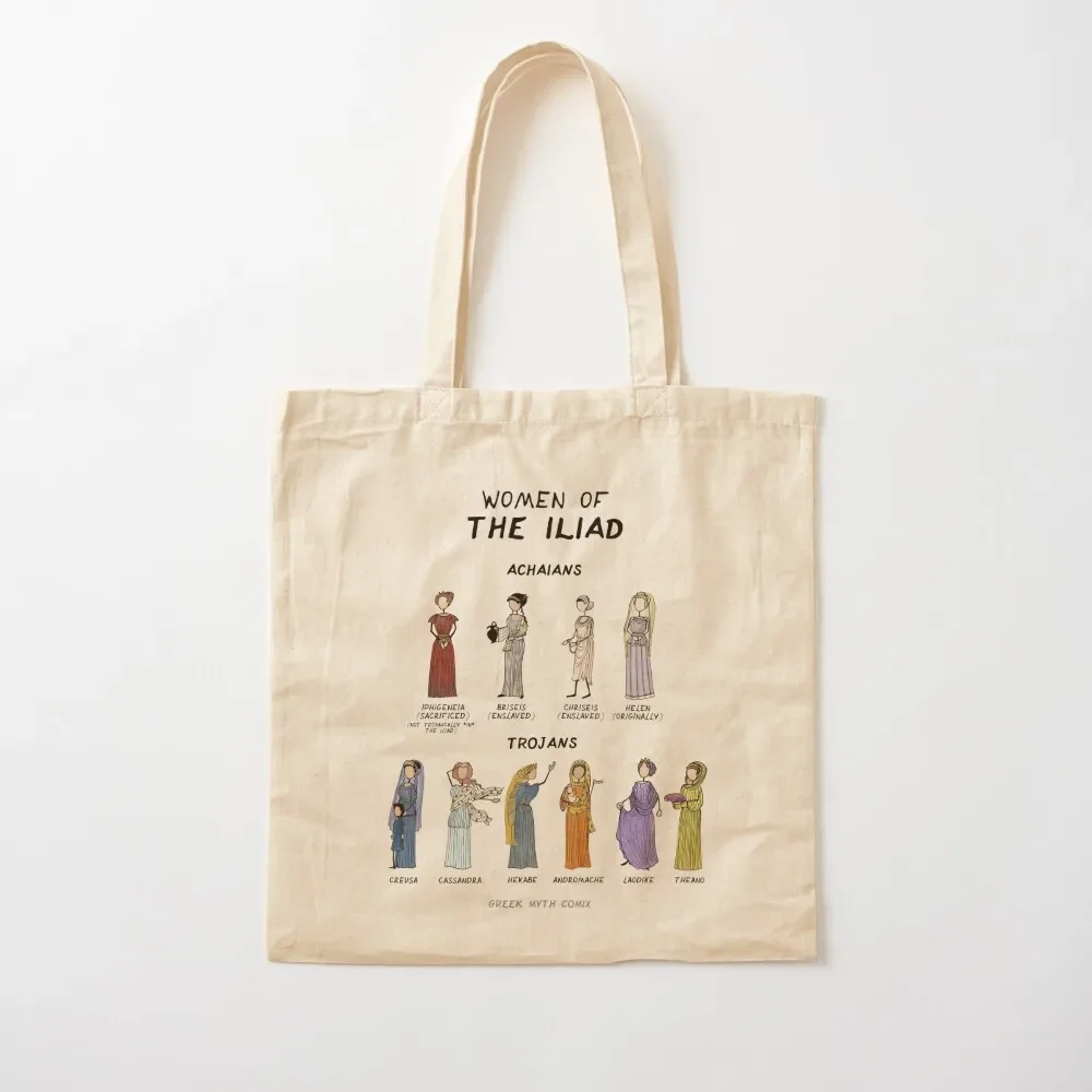 Women of the Iliad - technically correct version - Greek Myth Comix Tote Bag Lady bag Beach bag shopping logo