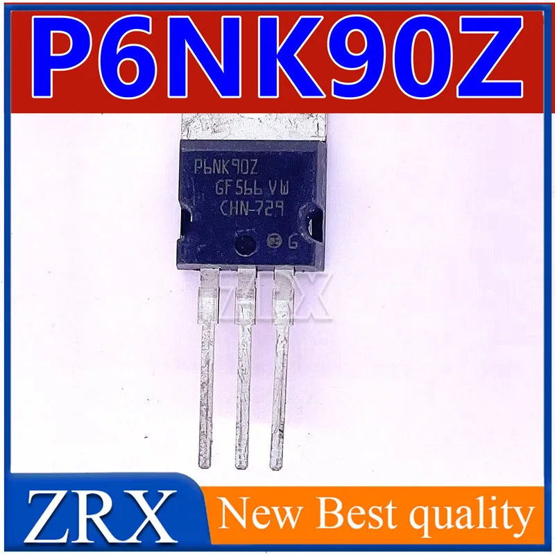 

5Pcs/Lot P6NK90Z STP6NK90Z New Imported Spot TO-220 MOS Field-effect transistor 900V 5.8A