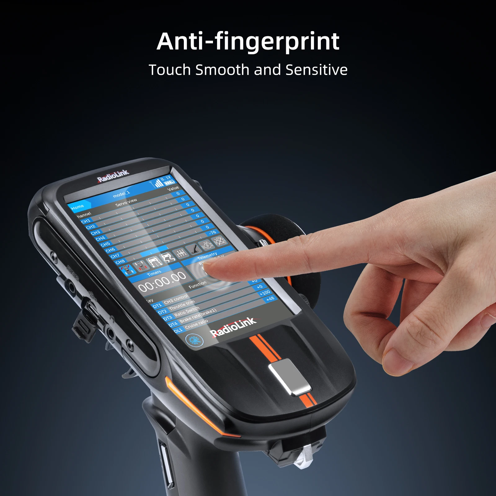 Radiolink RC8X Screen Protector Full Cover Protective Film Sticker Original Accessory Replacement for RC8X Transmitter