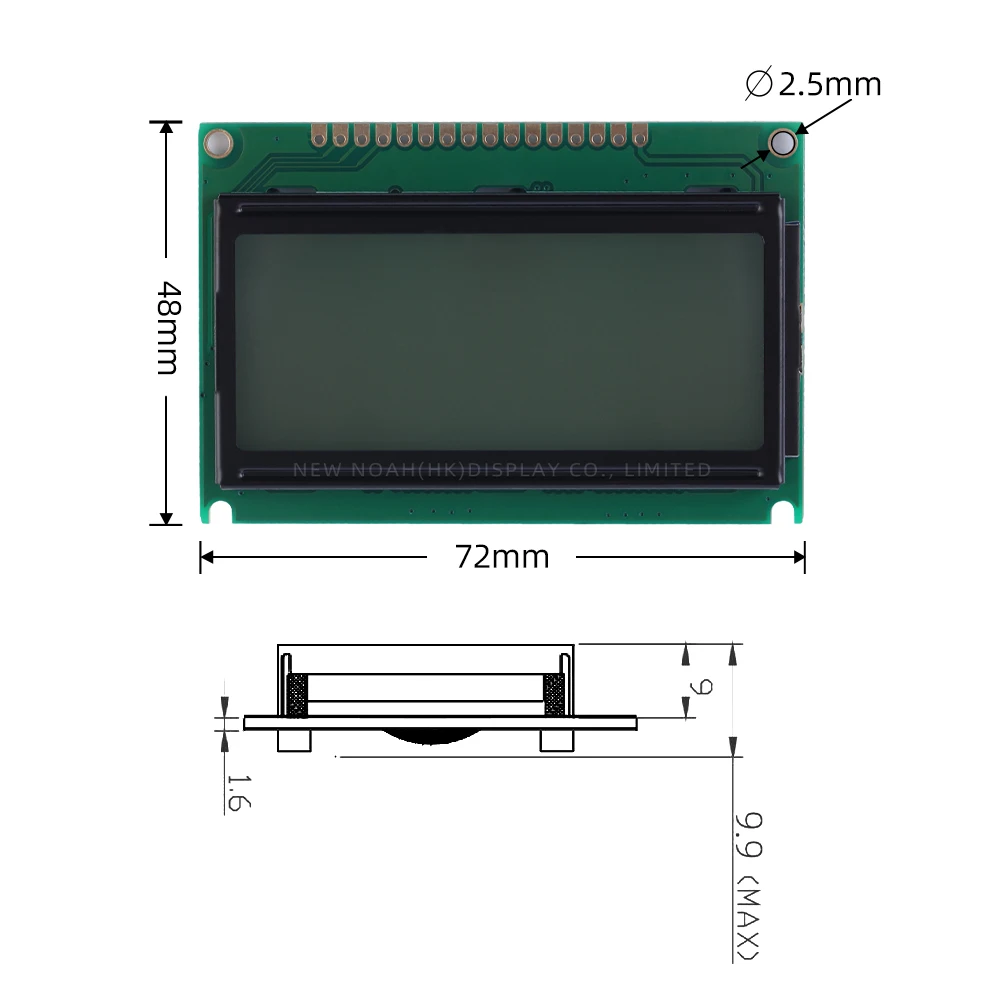 Russian Gray Film Blue Letters 1604B-2 Character Dot Matrix Screen 1604 LCD ST7066U LCM LCD Display Screen Factory Outlet