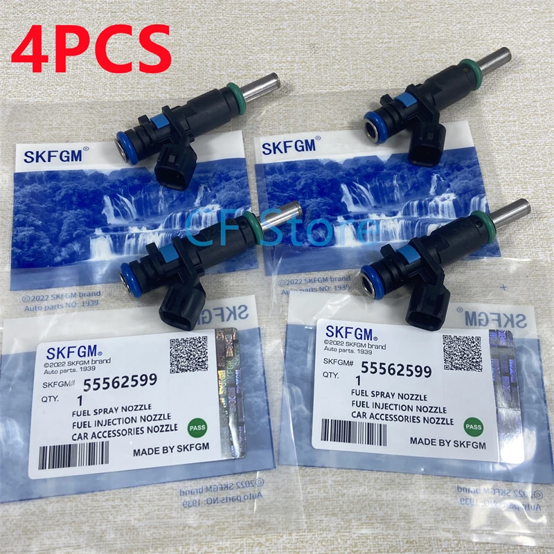 

4PCS Original Fuel Injector For Chevrolet Aveo Cruze 1.6L Opel Vauxhall Insignia Astra Zafira 55562599