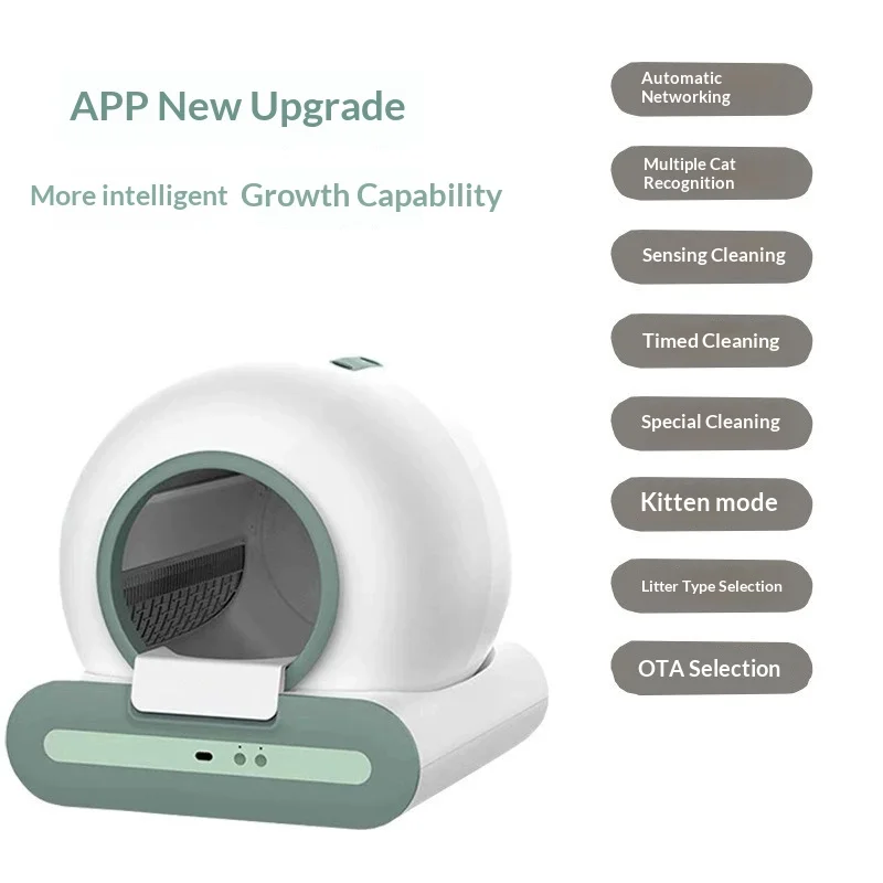 Arenero automático con sensor para gatos, anti-salpicaduras y olores - imagen 2