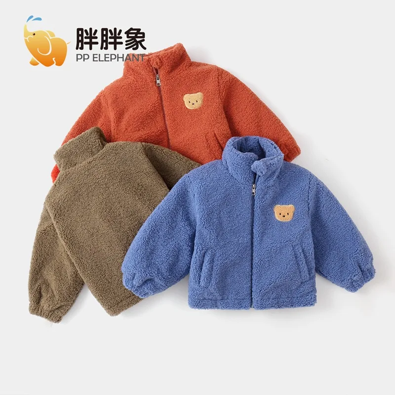

Kids Boys Girls Winter Thickened Warm Jacket Korean Style Childrens Clothing Autumn Winter Coats Outerwear Toddler Baby