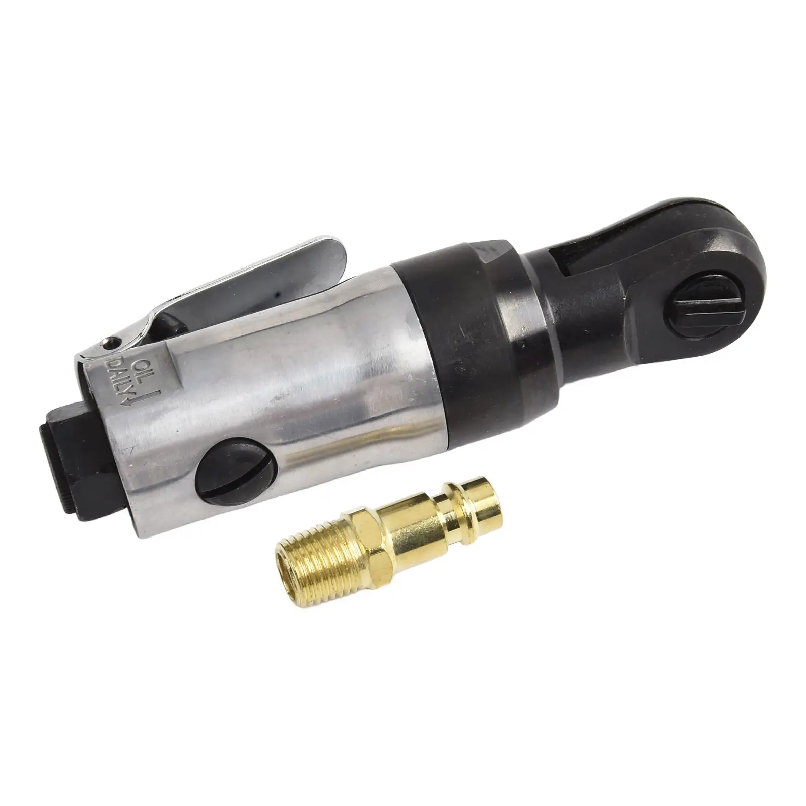 Pneumatic Air Ratchet Wrench 1/4 Inch Square Drive 300 RPM Reversible Tool For Auto Industry Shipbuilding Machinery Manufacturin 3