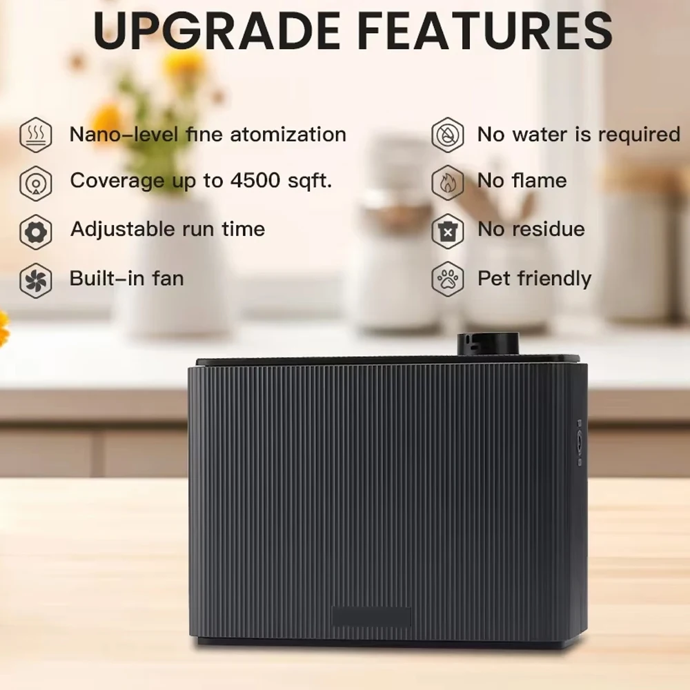 

Умный аромадиффузор NAMSTE 4000м³ с Bluetooth, электрический, для эфирных масел, для дома, отеля, спа, систем ОВКВ, освежитель воздуха