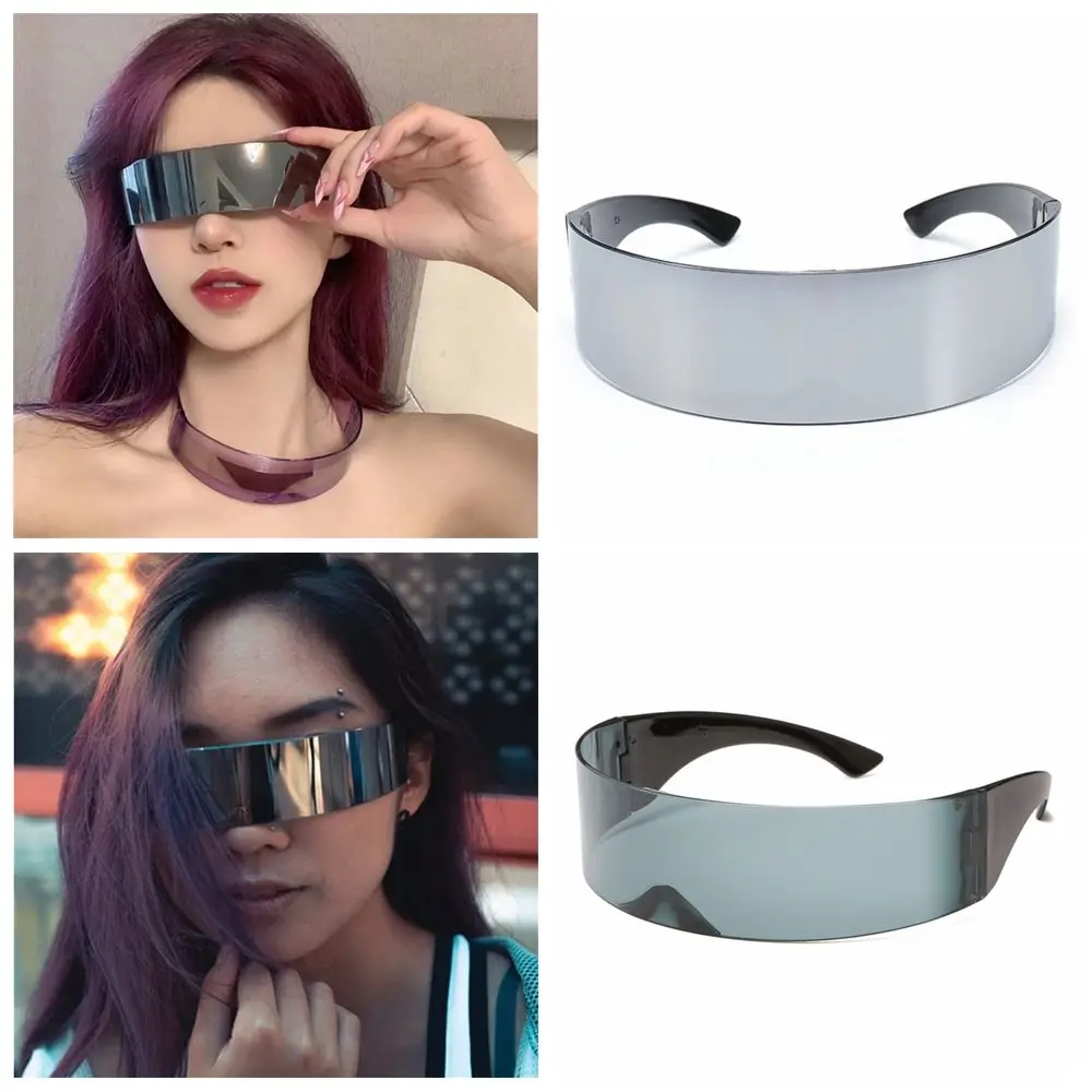 

Party Women Men Gothic Eyewear Fashion Future Warrior UV Protection Retro Sun Glasses Sunglasses Rimless Sunglasses