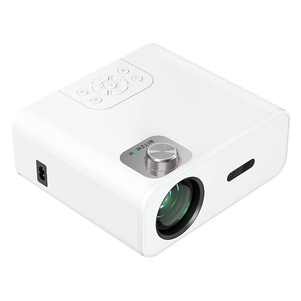 BlitzWolf-BW-V5 Max projetor LED, Android 9.0, resolução física 1080P, 9000 Lumens, correção 6D-Keystone, Home Theater, vídeo