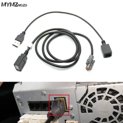 Car Radio USB Audio Input Media Data Wire Plug to USB Cable Adapter 4 PIN Plug Connector for Subaru BRZ Outback Suzuki Vitara