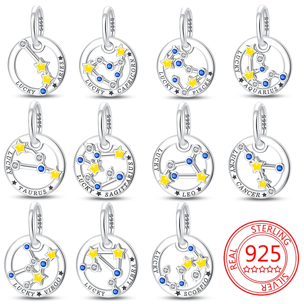 

925 Sterling Silver Constellation Venus Pendant Charm Beads fit original Pandora Charm 925 bracelet forwomen jewelry gift making