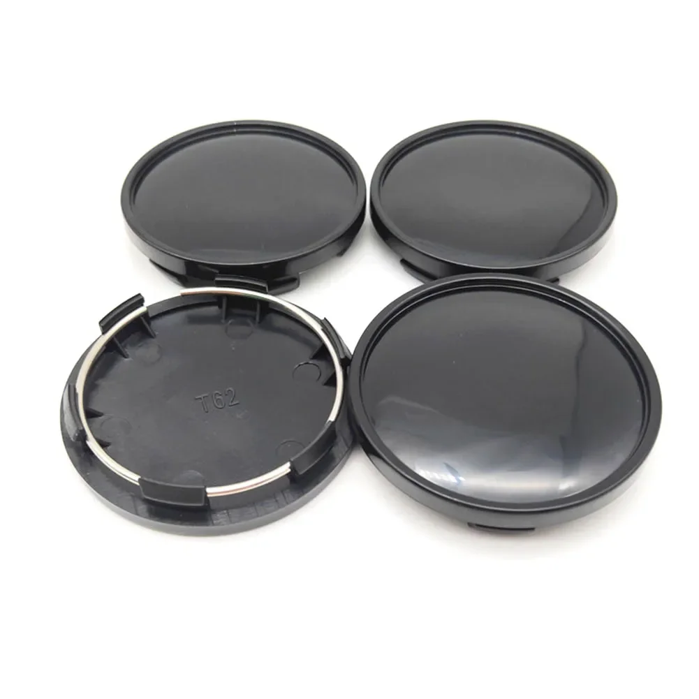 4pcs High Quality Wheel Center-Cap 6 Teeth 62mm ABS Black Cap Cover Car Accessories Easy Installation