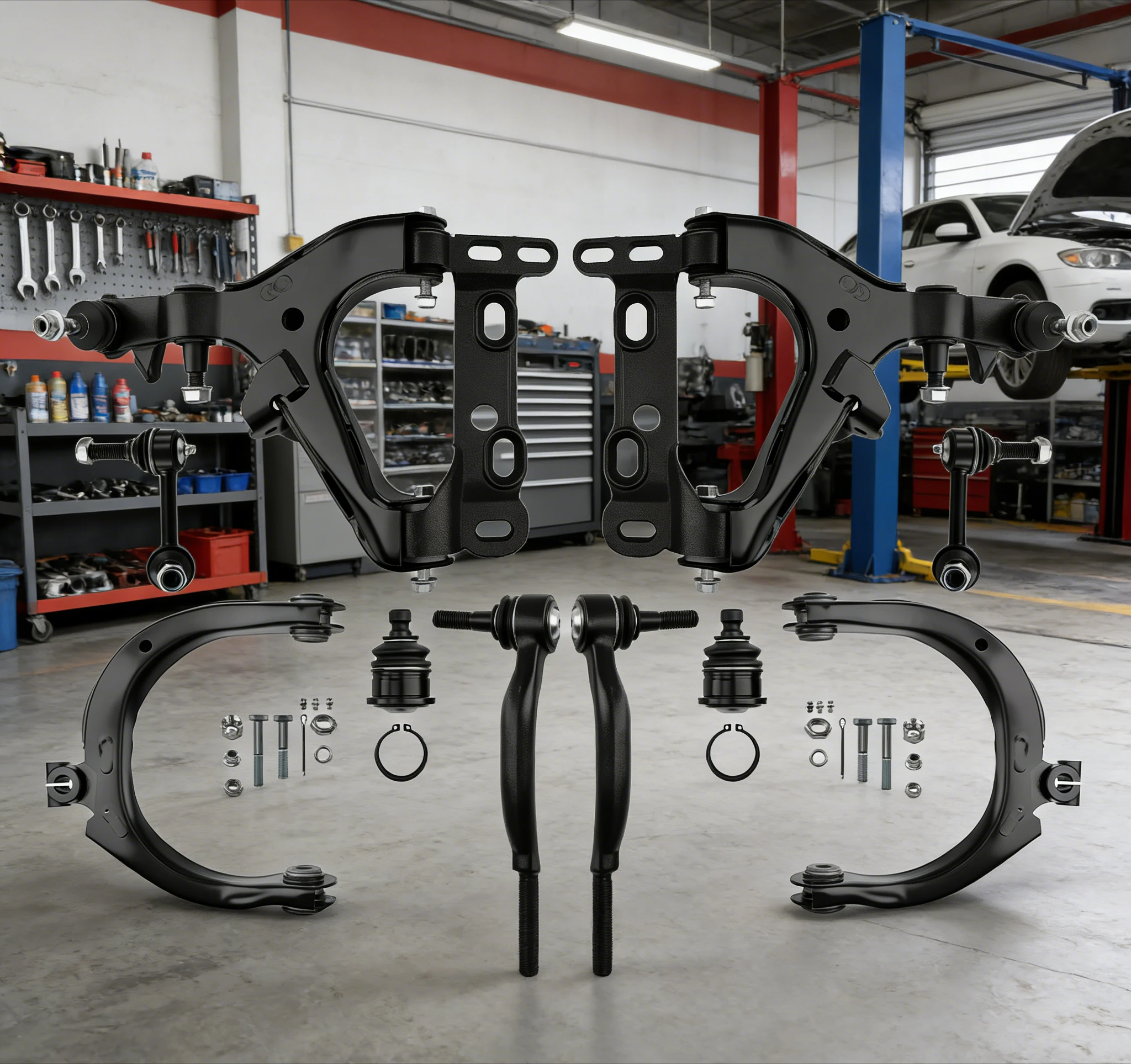 

Factory 10x Front Suspension Control Arms Tie Rods for Chevy Trailblazer GMC Envoy XL Oldsmobile 2002-2003