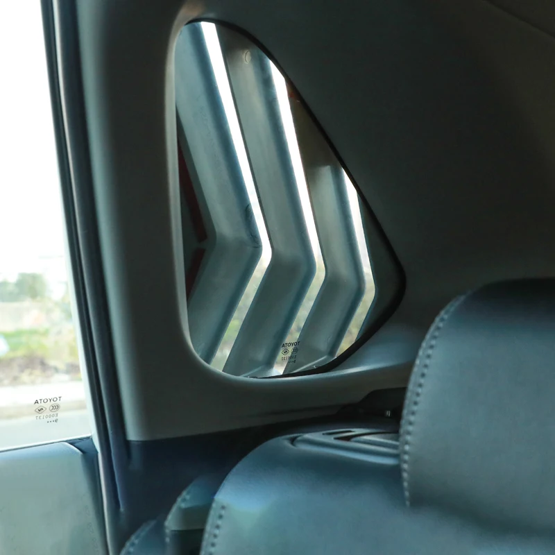 Car Rear Side Window Louvers Shutters Blinds Shell Trim For Toyota Rav4 Xa50 2019-2021 2022 2023 2024 Hybrid Auto Parts Supplies