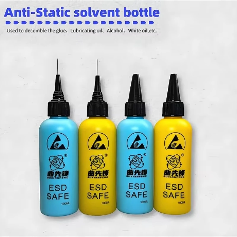 100 مللي زجاجة الكحول السائل لموزع الصنوبري لحام الجريان لصق للهاتف المحمول PCB تنظيف لحام إصلاح