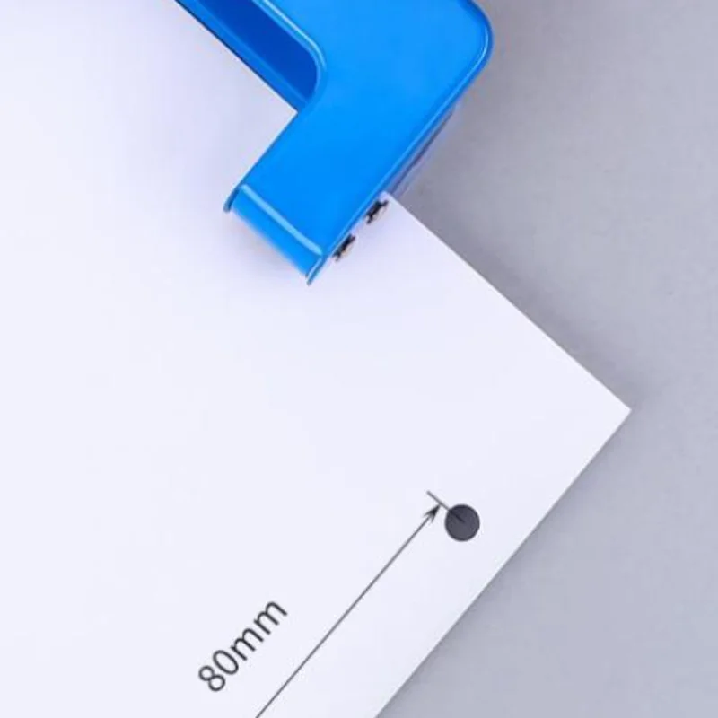 Mini 2-Hole Punching Machine DIY Hole Punching Detection Book Page Stitcher Office Stationery Paper Puncher