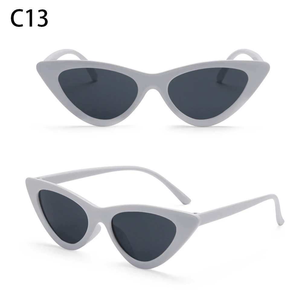 2025 Vintage Cat Eye Sunglasses Woman Luxury Small Triangle  display picture 1