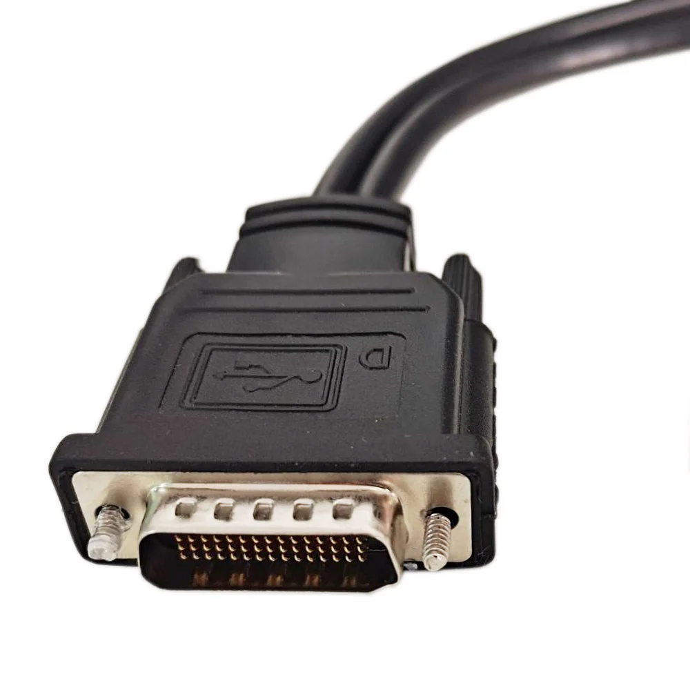 DMS-59 59 Pin to 2VGA Male to Female Y Splitter Video Cable Adapter for Computer Video Card 59Pin DVI to Dual VGA 25cm