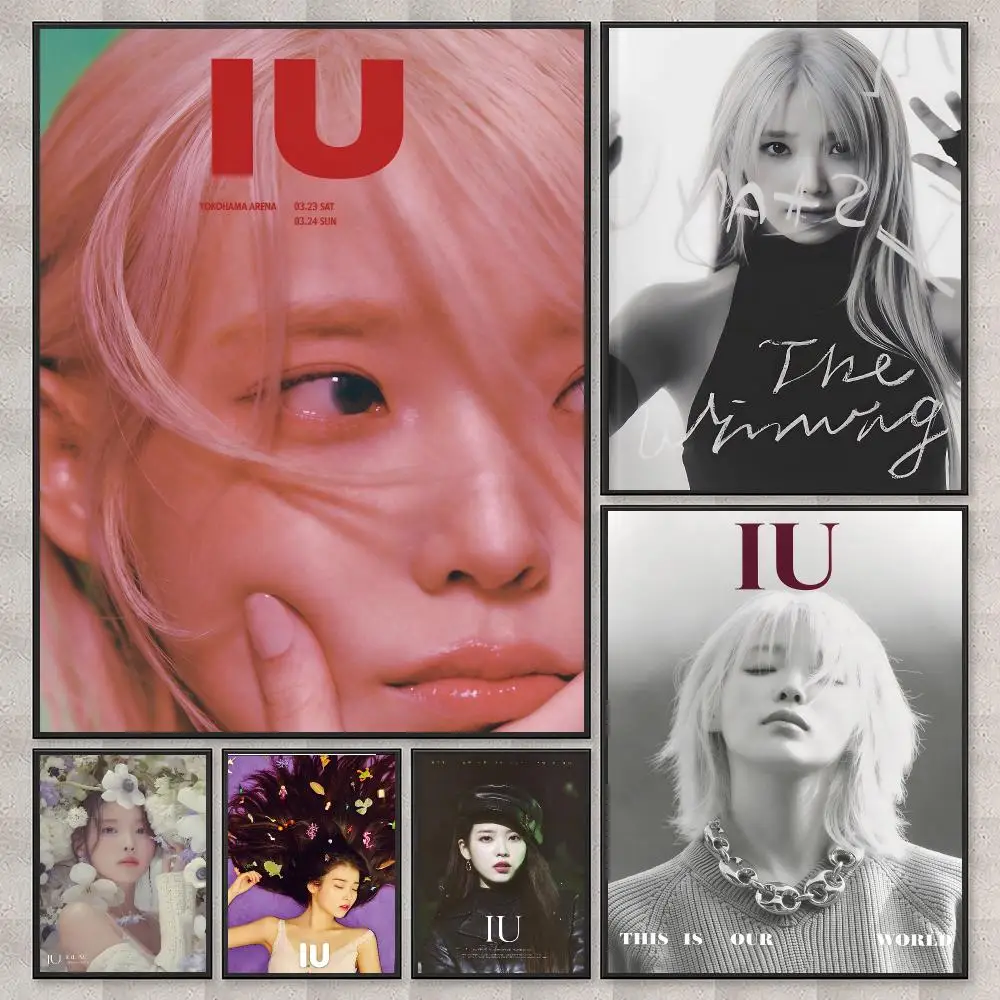 band IU Poster Poster HD Printing Nordic Style Home Decor Wall Art for the Living Rooms Hallways Gift Giving