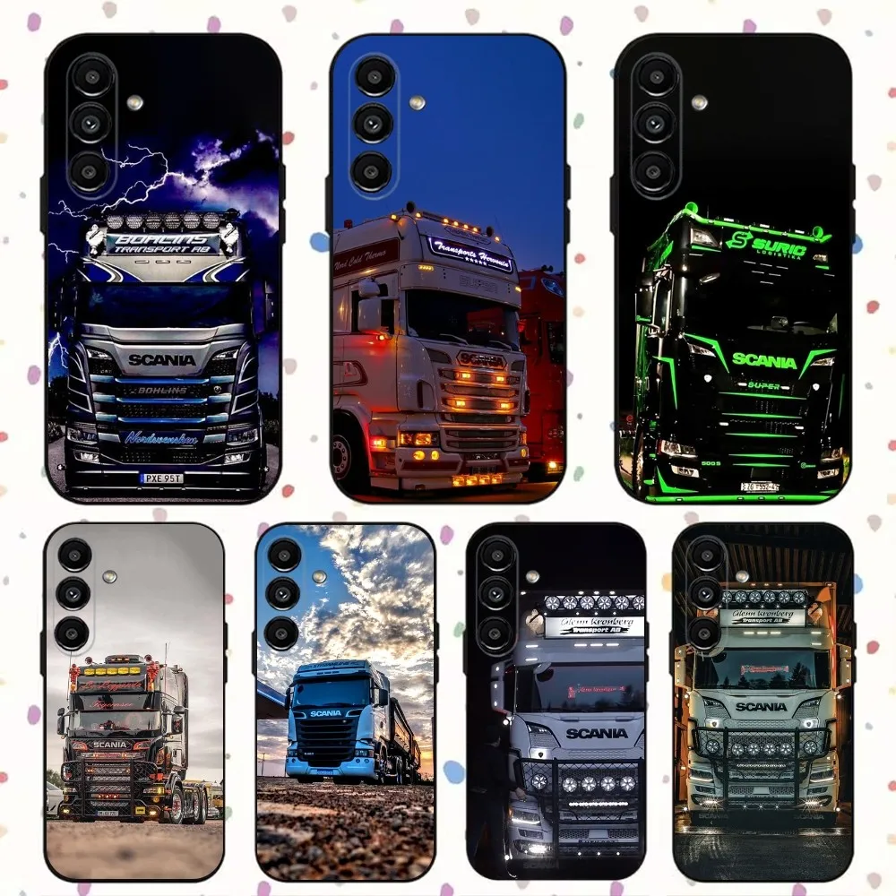 S-SCANIA Trucks SA-AB Phone Case For Samsung S24,S21,S22,S23,S30,Ultra,S20,Plus,Fe,Lite,Note,10,9,5G Black Soft Cover