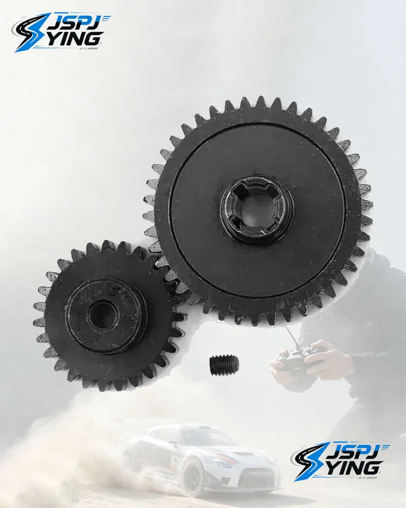 42T Diff Main Gear & 27T Motor Pinion Gear Set, Upgrade Replacement Spare Parts for 1/18 WLtoys A959‑B A969‑B A979‑B K929‑B RC