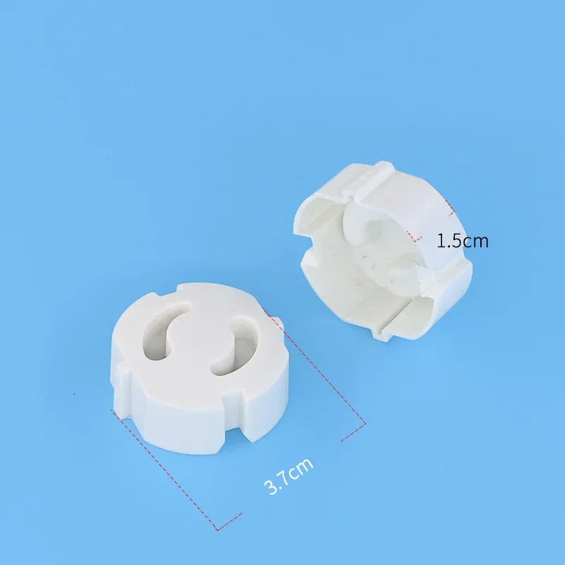 10pcs European Socket Plugs Protector 2 Hole Round Baby Kids Child Safety Guard Protection Anti Electric Outlet Rotate Cover