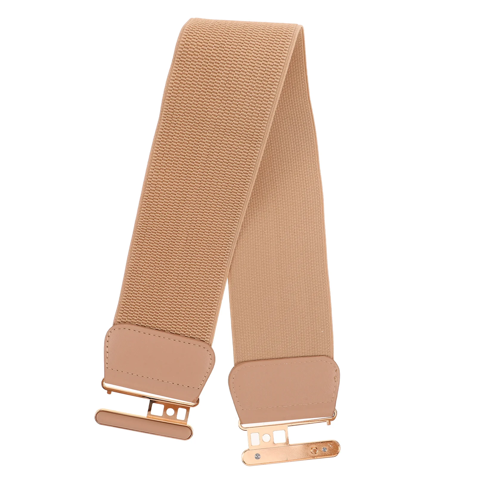 

Double Oval Stretchy Wide Belt for Women Elastic Cinch Waist Belt Dress Belts Tuck B Thick Adjustable Tuck B