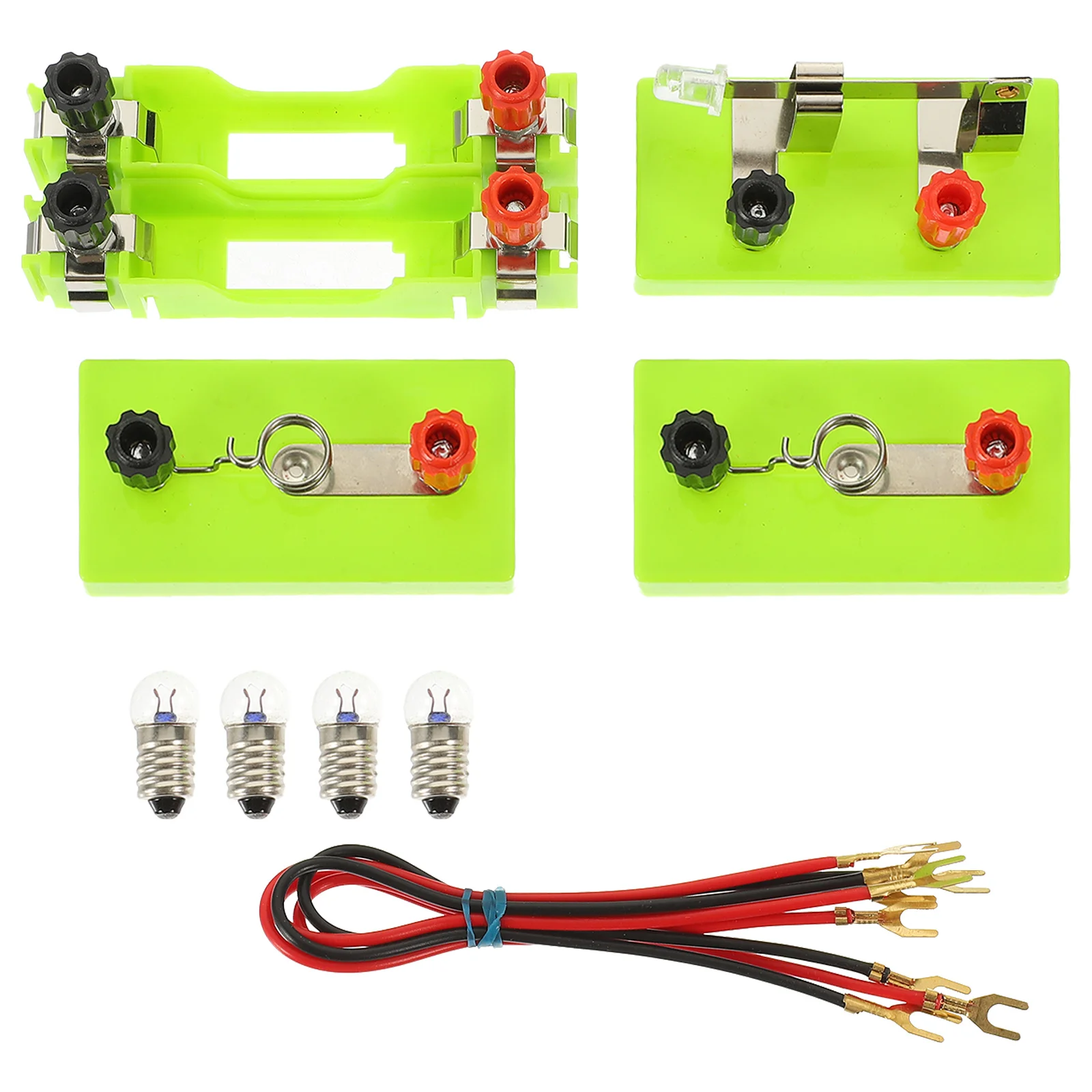 1 セット 1 セット回路実験ボックスプラスチックベース物理実験室用子供科学学習キット実験ツール