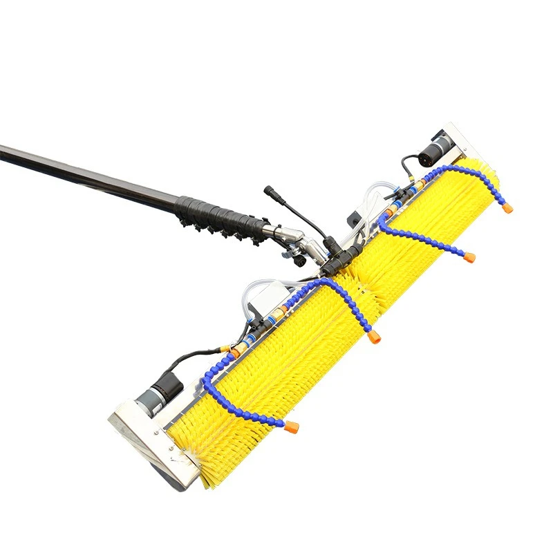 

Electric photovoltaic cleaning roller brush, hand-held dry cleaning, water washing, electric solar photovoltaic panel cleaningt