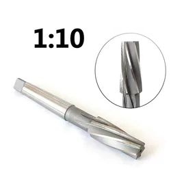 1Pc 1: 10 Taper Machine Reamer HSS H8 Morse Tapered Shank Chucking Reamer CNC Tool For Metal Steel Aluminum Hole Drill