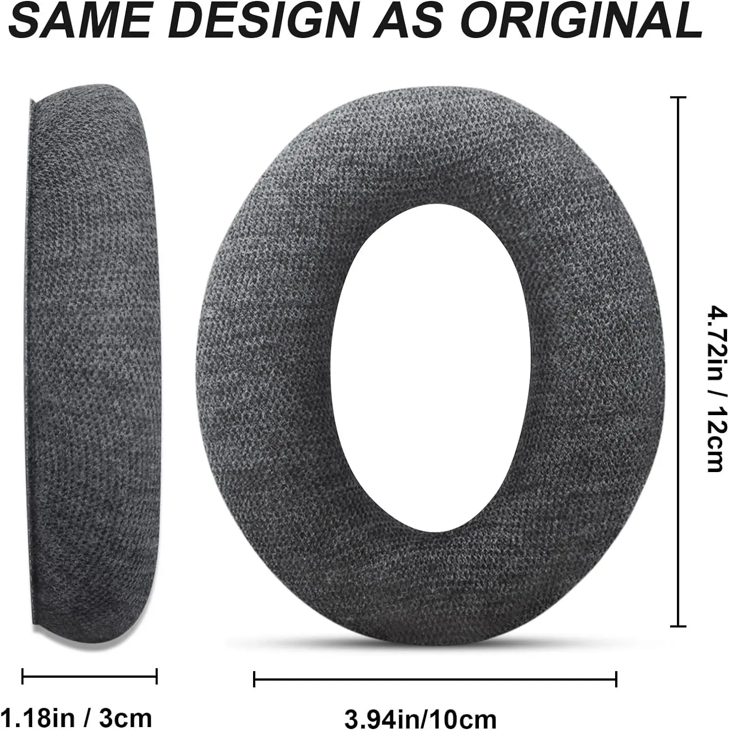 YAYINCC Ersatz-Ohrpolster aus Leinen für Sennheiser HD515 HD555 HD595 HD598 PC360 Kopfhörer, weiche Schaumstoffkissen, hohe Qualität – Detail 4