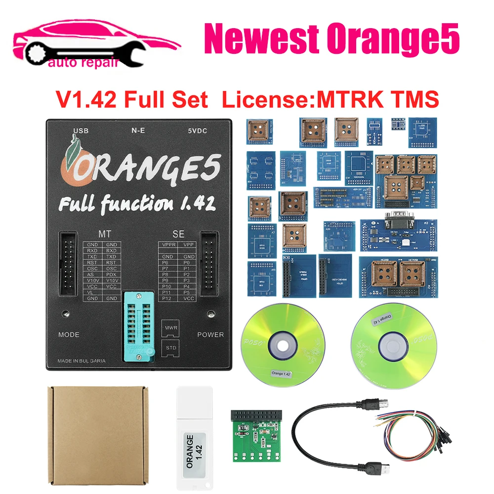 Nieuwste Orange5 Programmeur V1.42 Volledige Activering Oranje 5 met 1.42 dongle ECU Programmeerapparaat Activeer Volledige Autorisatie