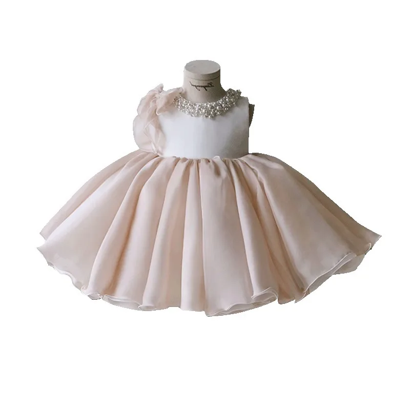 Children Clothes Girl Simple and Elegant Formal Dress for Kids Girl Wedding Guest Dress Brides Wedding Dresses Ball Gown Girls