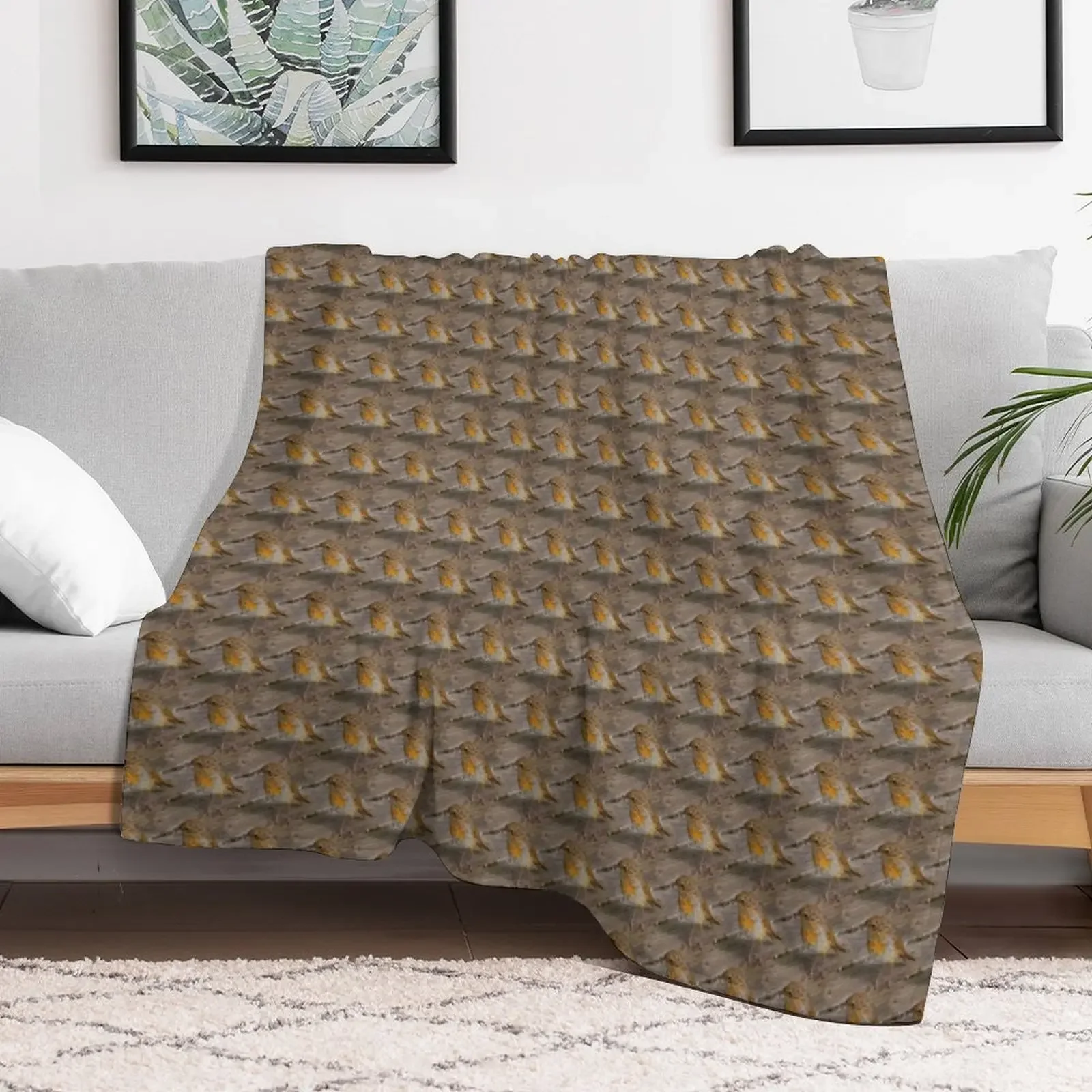 Baby robins repeat print Throw Blanket Decorative Soft Throw Blanket for Couch Sofa