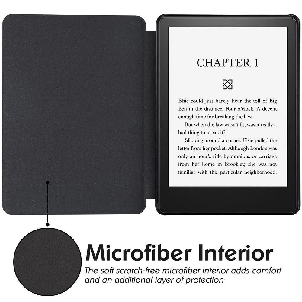 10/11th Generation 6-6.8 inch e-Reader Case Leather Anti Scratch M2L3EK C2V2L3 Folio Cover for Kindle Paperwhite 1/2/3/4/5