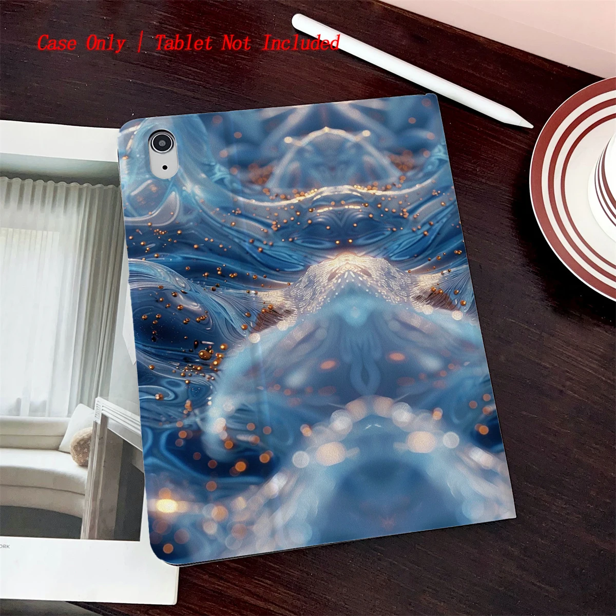 

2025 Blue Style Pattern Print - Suitable for multiple Apple tablet cases of iPad/iPad pro/iPad air/iPad mini