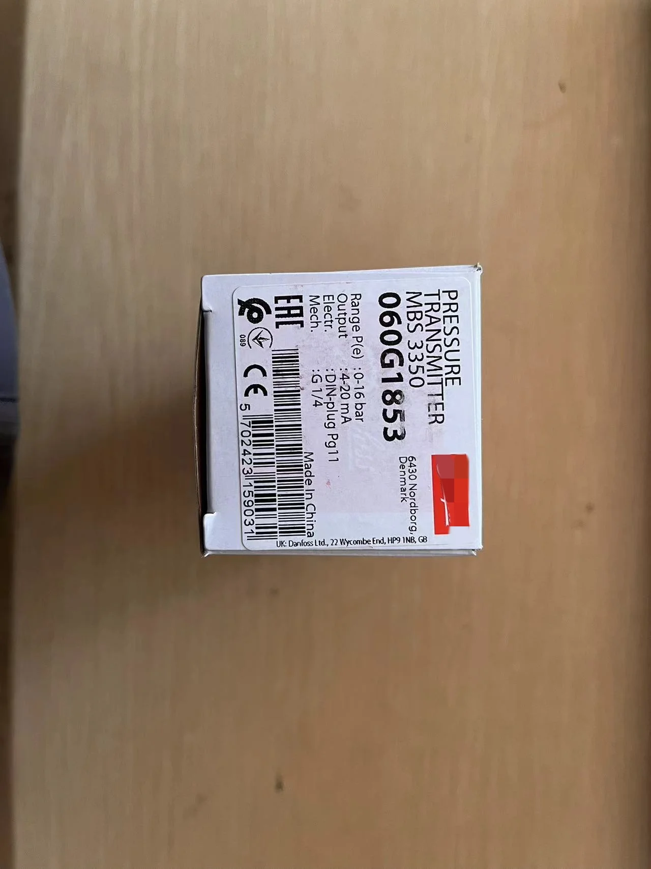 Capteur de pression MBS3350, numéro de commande 060G1853, neuf, original