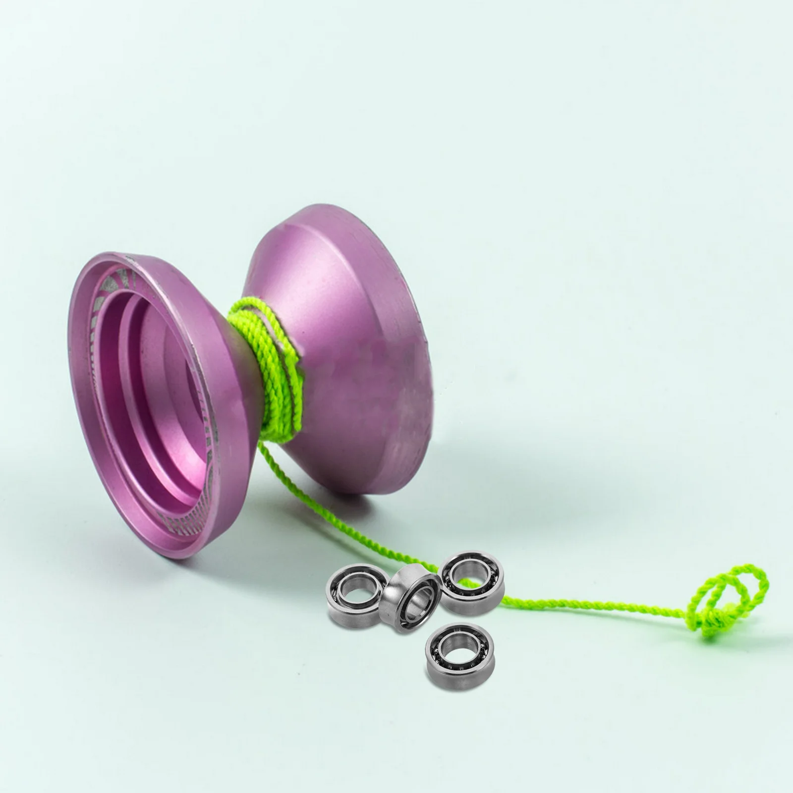 4pcs Yoyo Ball Bearings 10 Ball High Precision Mini Deep Shaped Rubber Sealed For Smooth Performance Stable Steel