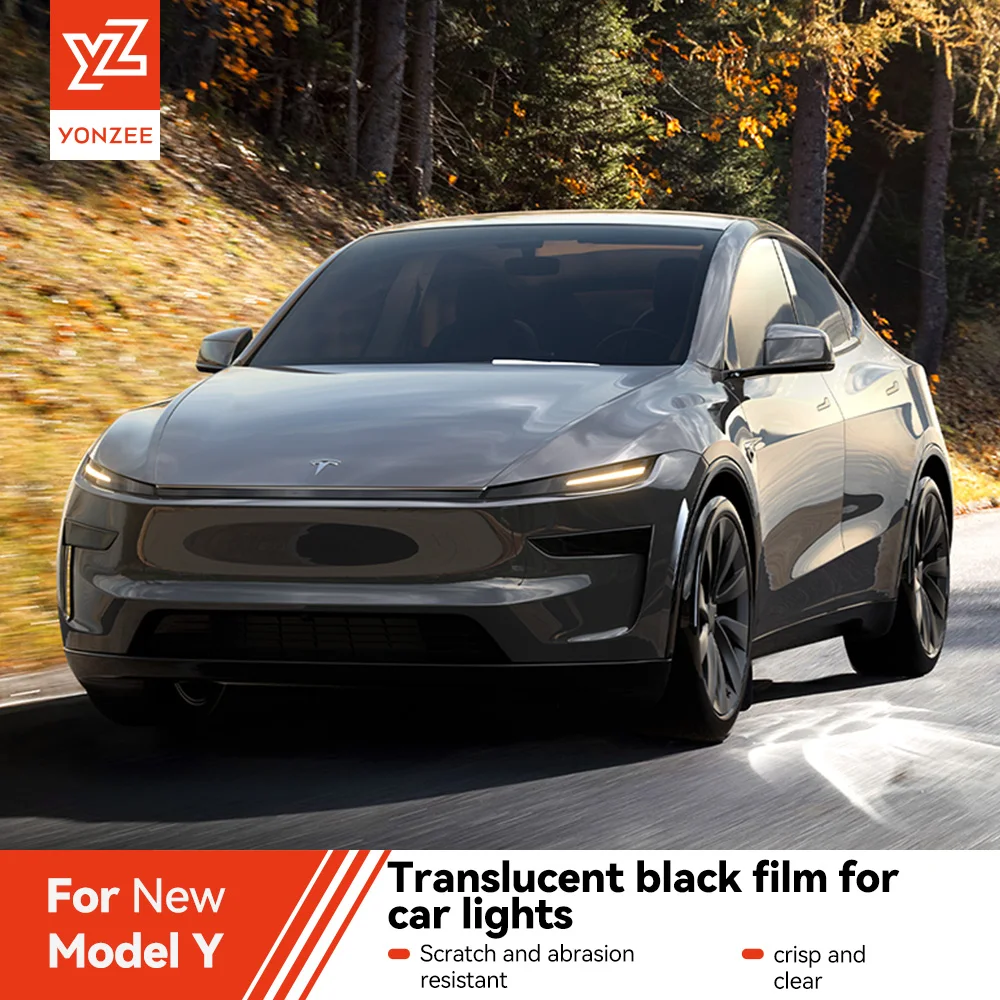 

Защитная пленка для автомобильных фар YZ для Tesla Model Y Juniper 2025-2026, черненые наклейки для противотуманных фар, внешние аксессуары