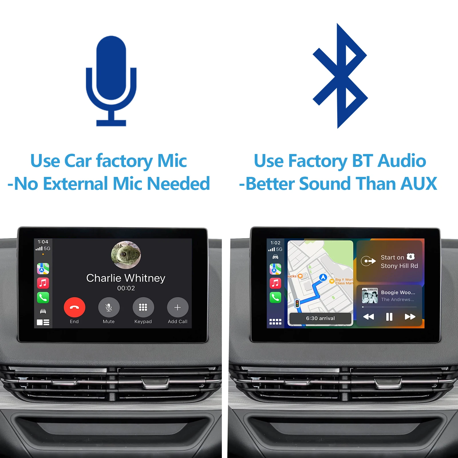Picture 4: Wireless CarPlay & Android Auto for Hongqi E-QM5 Plug&Play No Need Programing Code, Keep All OEM Functions