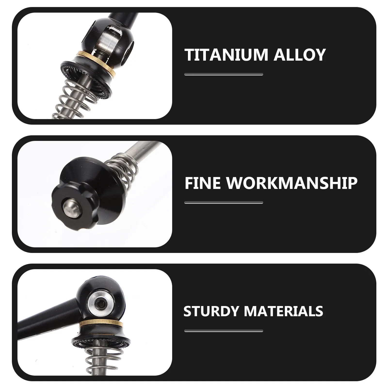 

1 Pair Bicycle Quick Release Skewers Titanium Alloy Lightweight For Mountain Bike Road Bicycles Skewer Accessory